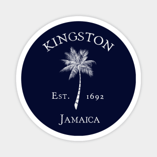 Kingston Jamaica Vintage Palm Magnet